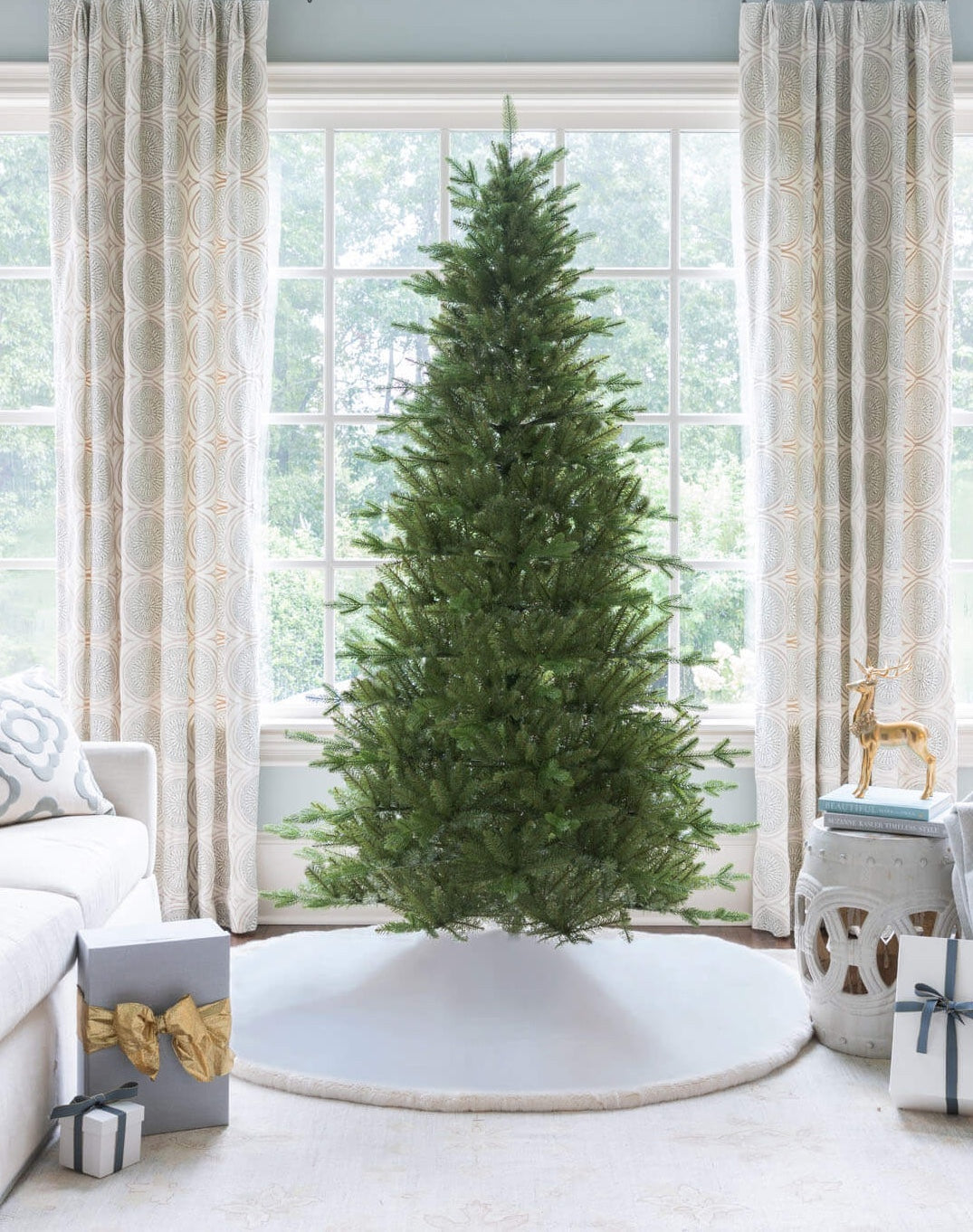 Sapin de Noël Artificiel Slim Alpine Fir® – 230 cm, Sans Lumière Intégrée