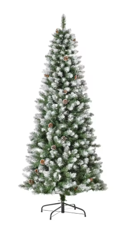 Sapin de Noël PVC Grand Format – 90 à 240 cm, Vert Artificiel, Décoration Intérieure et Extérieure