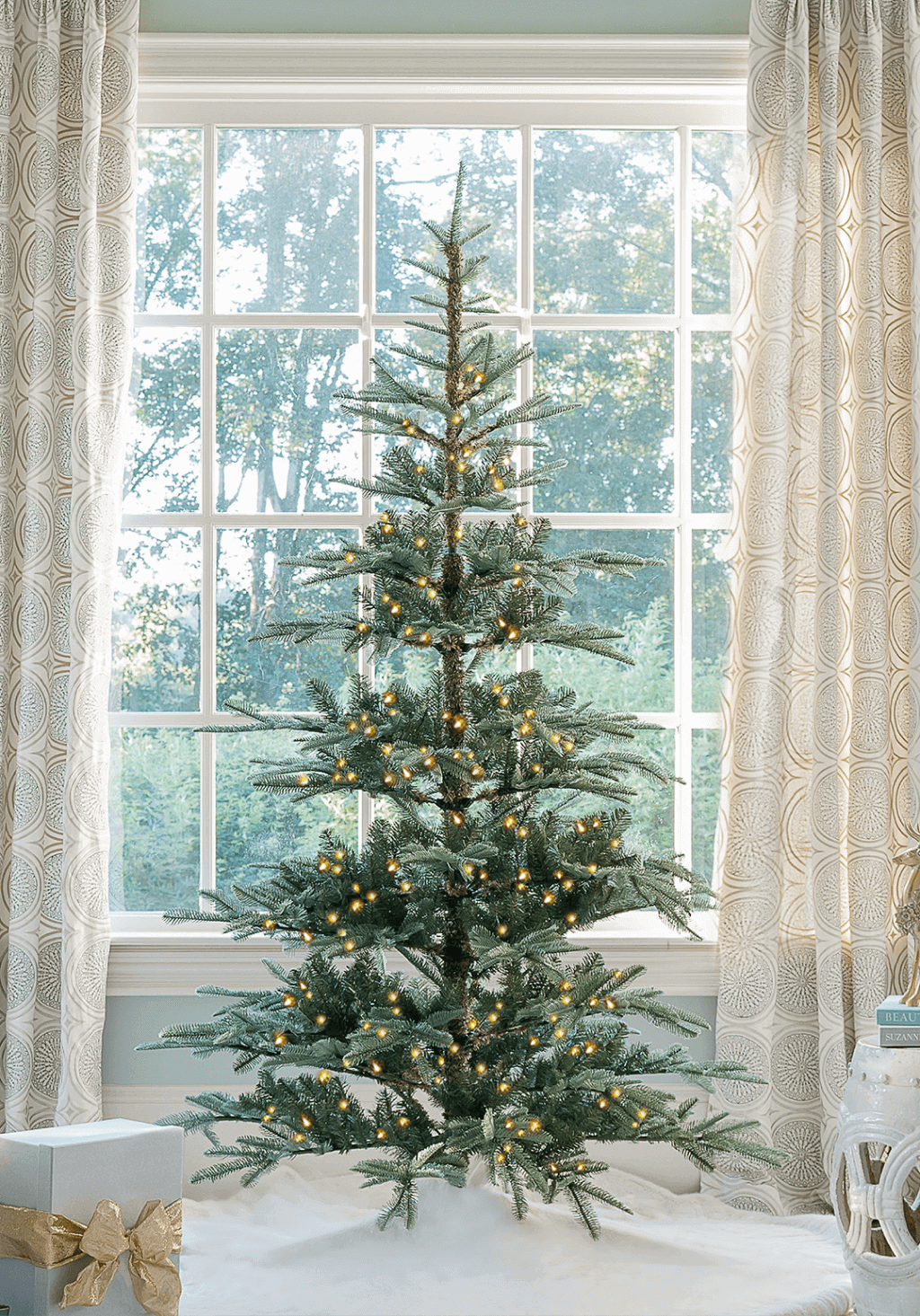 Sapin de Noël Artificiel King Noble Fir® – 240 cm, avec LED Blanc Chaud | Open Box – Vente Finale